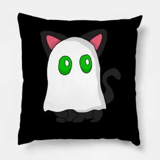 Cartoon Ghost Cat Pillow