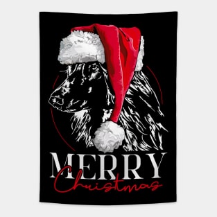 Santa Afghane Hound Merry Christmas dog mom Tapestry