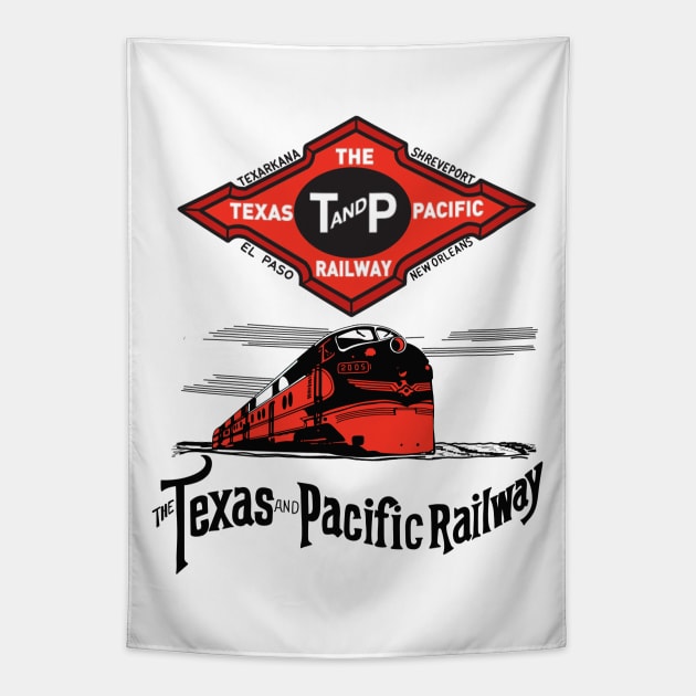 The Texas and Pacific Railway Company Tapestry by MotorManiac