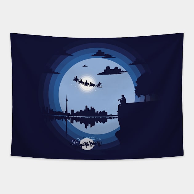 6ix Silhouette Illustration Tapestry by Lookify