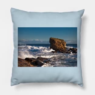 Rough Sea at Charlies Garden, Seaton Sluice Pillow