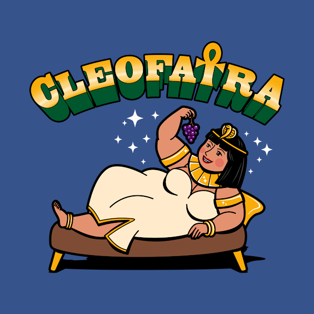 Funny Chubby Cleopatra Egyptian Queen Eating Funny Meme by Originals By Boggs