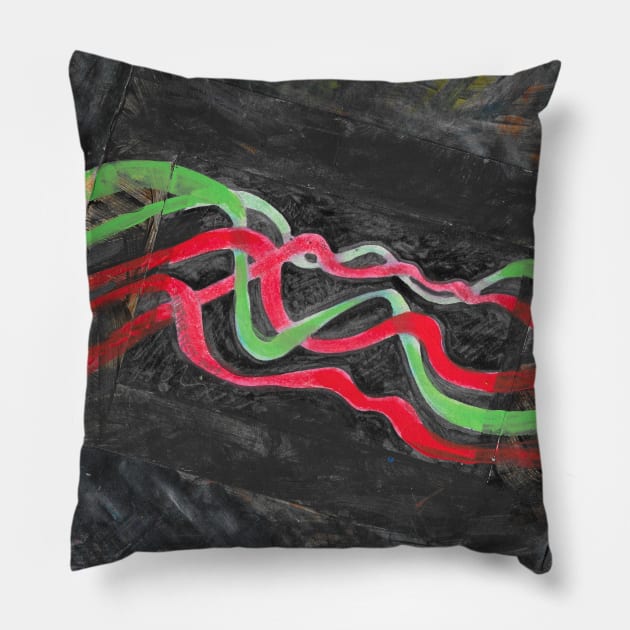 The flow of life - 124 Pillow by walter festuccia