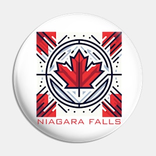 Niagara Falls Canada Flag Pin