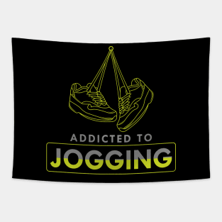 Jogging with Shoes Tapestry