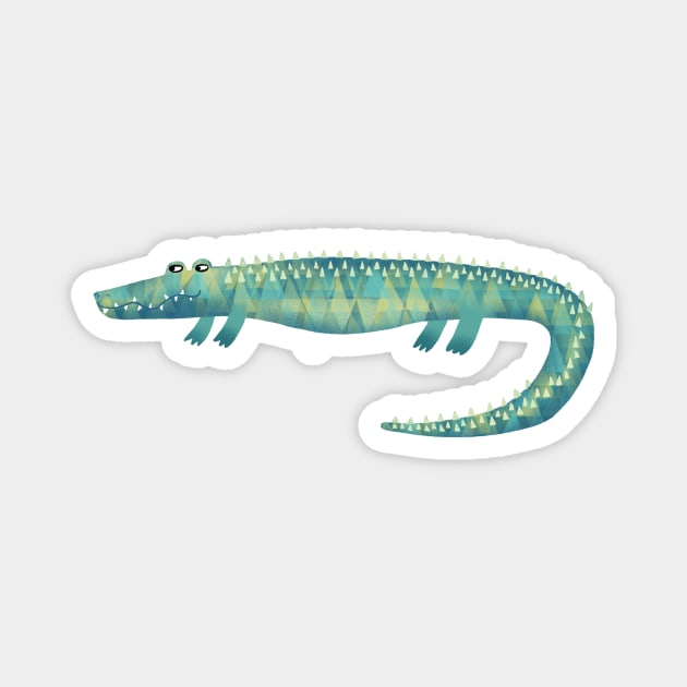 Alligator or Crocodile Magnet by NicSquirrell