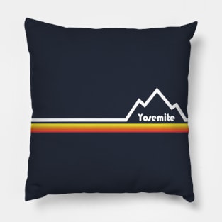 Yosemite National Park California Stripe Pillow