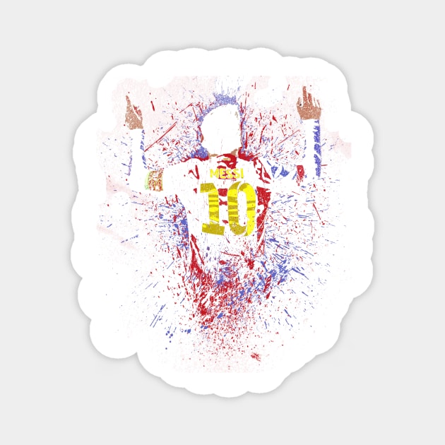 A Messi Splatter Magnet by paulponte