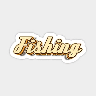 Fishing typography Magnet