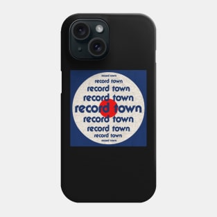 Record Town 1980s Defunct Vinyl and Cassettes Store Phone Case