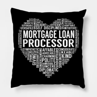 Mortgage Loan Officer Heart Pillow