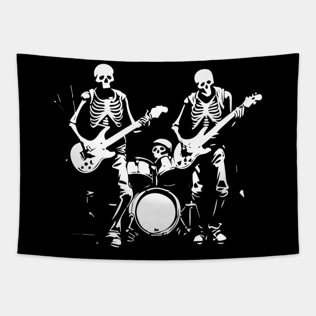 deadmen playing rock Tapestry by lkn