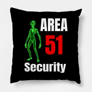 Area 51 Alien Security Design Pillow