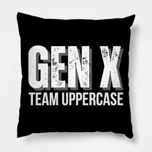 GEN X Team Uppercase Pillow