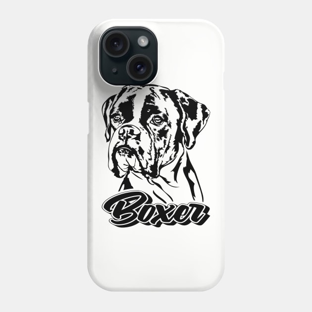 Funny German Boxer Dog Phone Case by wilsigns