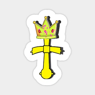 crown and cross zanab Magnet