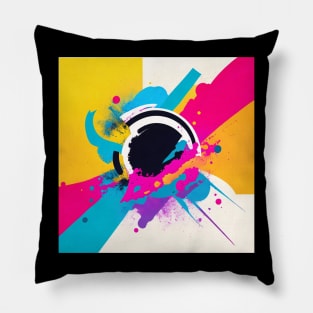Retro Vibes Summer Abstract Art Tee! Pillow