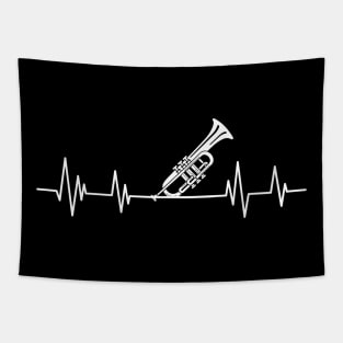 Trumpet heartbeat Trumpet and Clarinet lover trumpet beat Tapestry