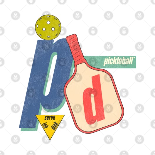 Pickleball 90s Style Graphic by darklordpug