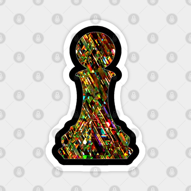 Chess Piece - The Pion 2 Magnet by The Black Panther