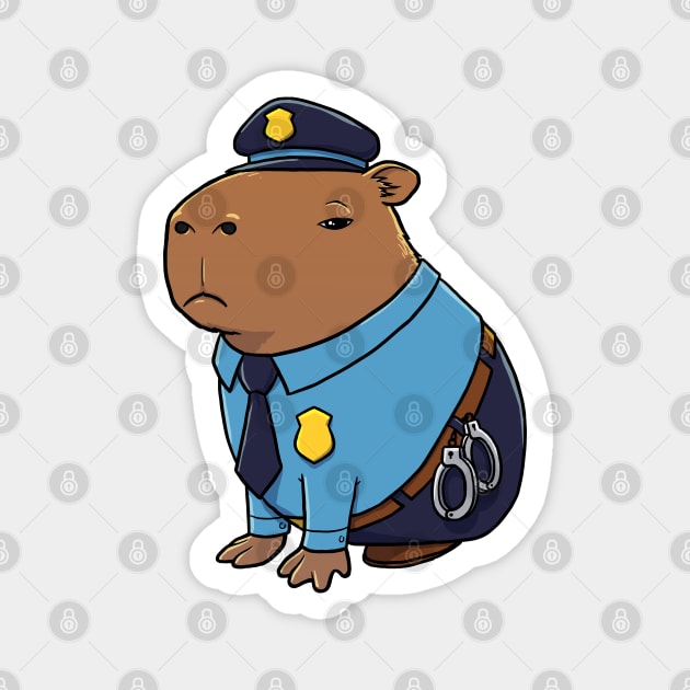 Capybara Police Costume Magnet by capydays