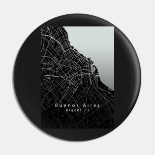 Buenos Aires Argentina City Map dark Pin