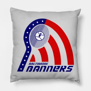 Defunct Balitmore Banners World Team Tennis Pillow