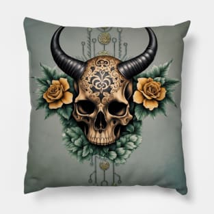 Awesome skull. Add a touch of darkness Pillow