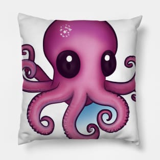 Cute Octopus Drawing Pillow