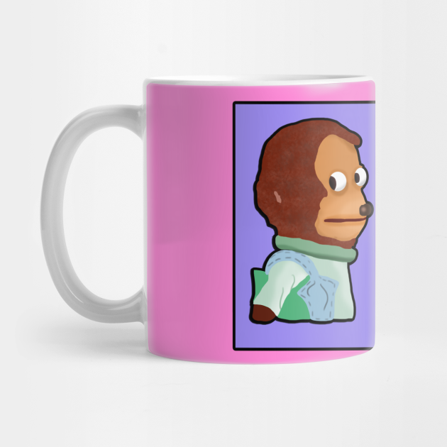 Awkward Monkey Looking Away Puppet Meme Monkey Meme Mug Teepublic