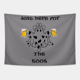 Here for the Boos! Halloween party T-shirt. Tapestry