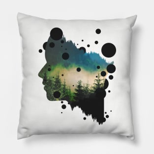 Face Of The Forest Pillow