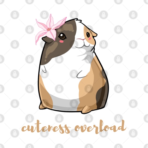 Cuteness Overload - Cute Guinea Pig with flower by My Furry Friend