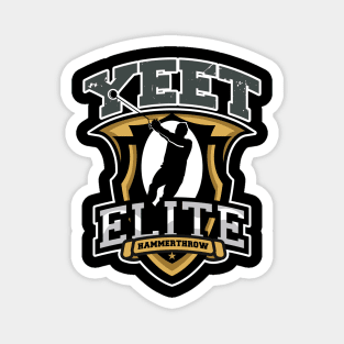 Yeet Elite Hammerthrow Badge Track N Field Athlete Magnet