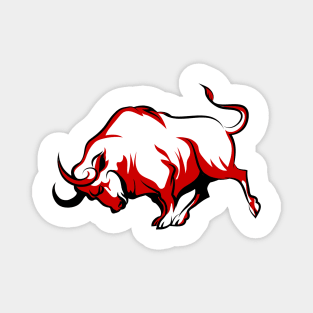 Fighting Bull Emblem Magnet