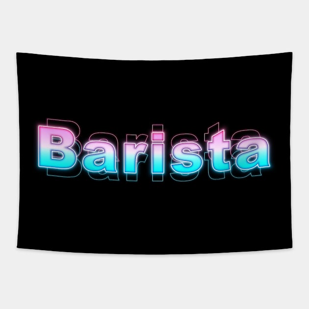 Barista Tapestry by Sanzida Design