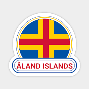 Åland Islands Country Badge - Åland Islands Flag Magnet