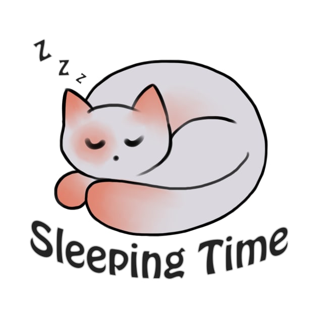 Sleeping cat design by Velvet