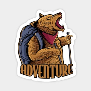 adventure bar with backpack Magnet