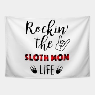 Rockin' The Sloth Mom Life Tapestry