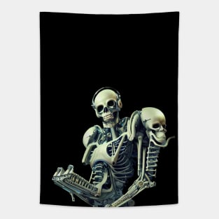 skeleton punk Tapestry