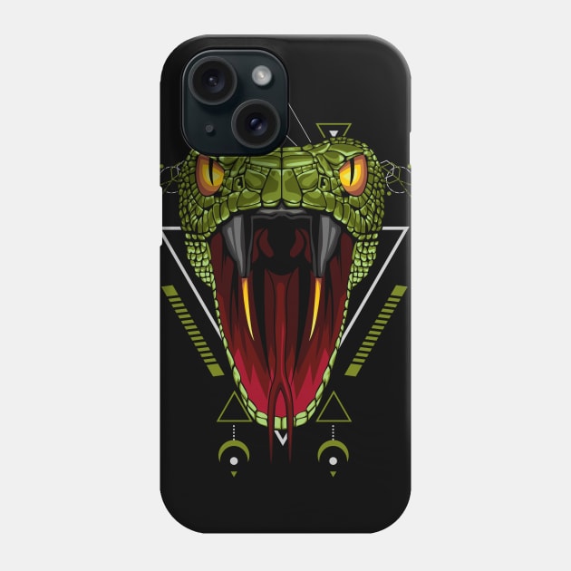 snake head angry Phone Case by SHINIGAMII