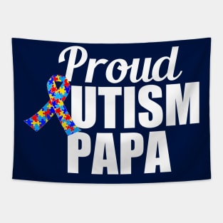 Proud Autism Papa Tapestry