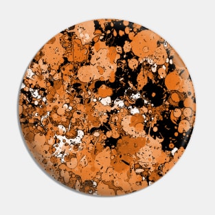 Paint Splatter Orange Pin