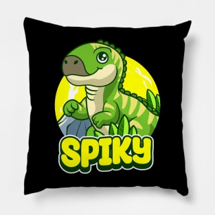 Cute Iguanodon Dino Cartoon Pillow