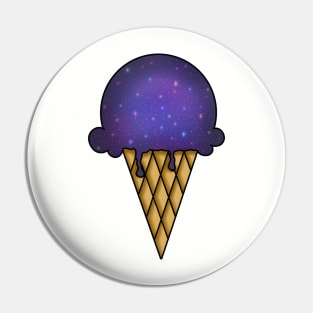 Galaxy Ice Cream - Purple Pin