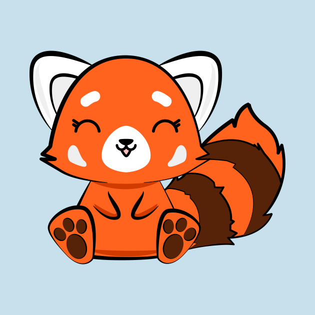 Kawaii Cute  Red  Panda  Red  Panda  T Shirt TeePublic