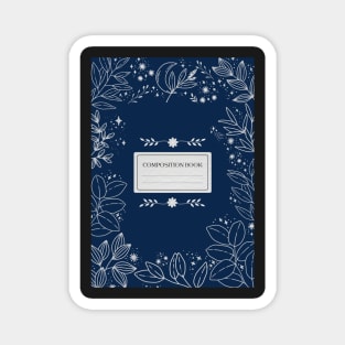 Aesthetic Floral Composition Book Magnet