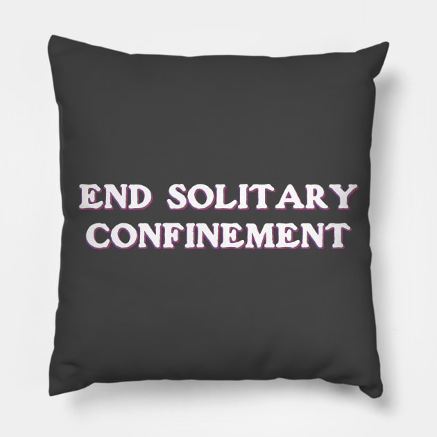 End Solitary Confinement Pillow by ericamhf86