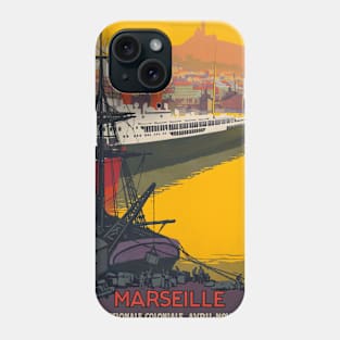 Marseille France Vintage Poster 1922 Phone Case